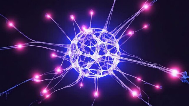 3D technology display AI Neural Network Visualization