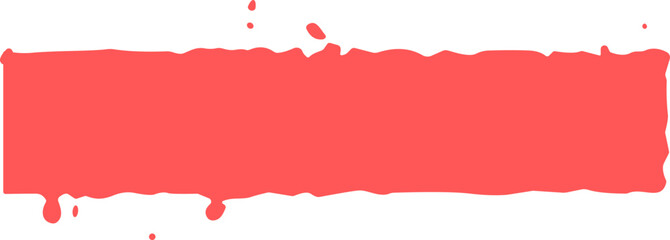 Red Paint Stroke Grunge Splatter Element