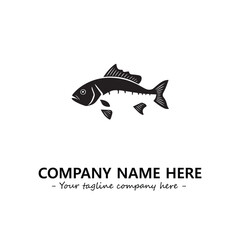 Fish logo company design vector illustration