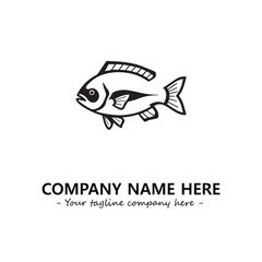 Fish logo company design vector illustration