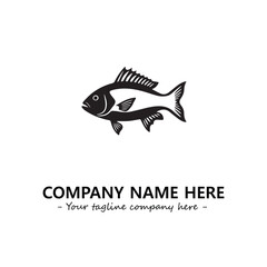 Fish logo company design vector illustration