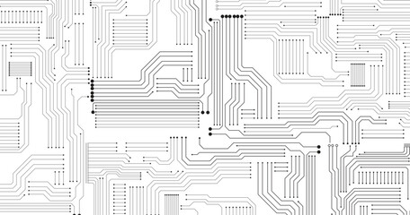 Abstract digital background with technology circuit board texture. Electronic circuit board close up.