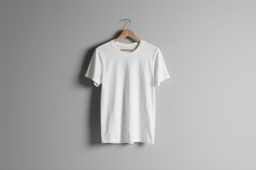 Minimalist Plain Tee Mockup Hanging