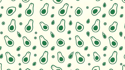 Green Avocado Pattern