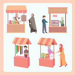 Food Stall Market Bazaar Ramadan Ramadan Food Takjil Ramadhan