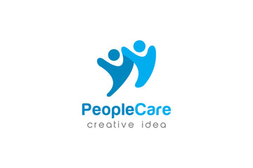 People Care Logo and Icon Template