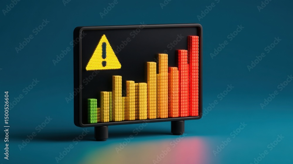 Poster a colorful display featuring a pyramid of equals representing a capital buffer alert through an enga