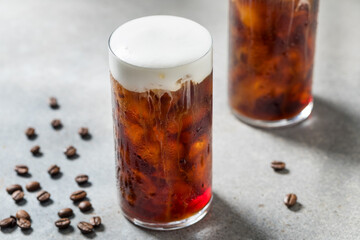 Refreshing Espresso Coffee with Cold Foam