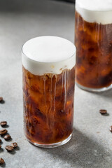 Refreshing Espresso Coffee with Cold Foam