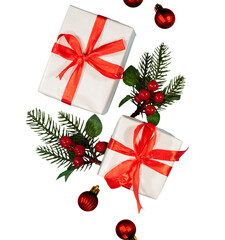 christmas gift boxes for bcakground decoration