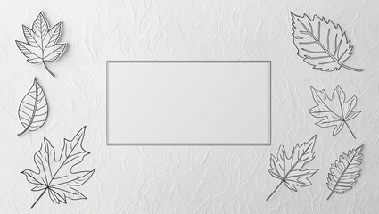 New style hand drawn frame with flowers	