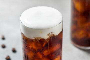 Refreshing Espresso Coffee with Cold Foam