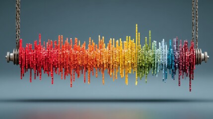 Vibrant colorful sound wave illustration symbolizing quantum-fed swing zone alignment for enhanced trading strategies