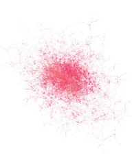 Pink geometric shape abstract watercolor illustration for wallpaper background 