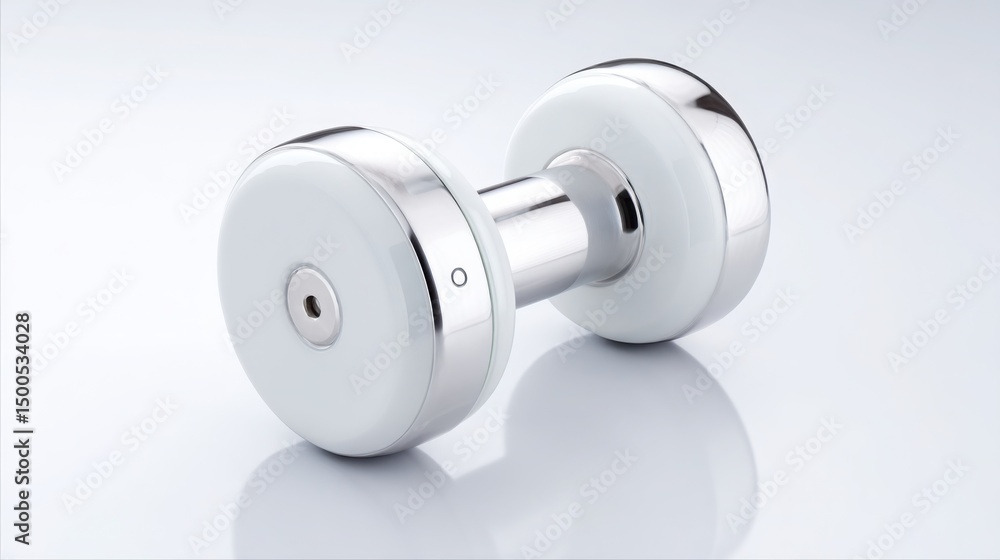 Poster pair of white knobs representing quantum-layered fibonacci tension metric gauge icon concept in desi