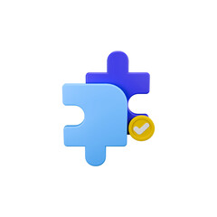 Puzzle Piece with Check