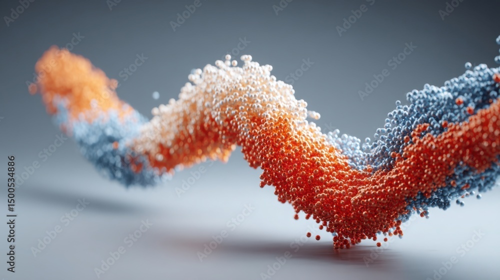 Poster intricate dna molecule representation showcasing quantum-modeled fib price inflection curve in scien