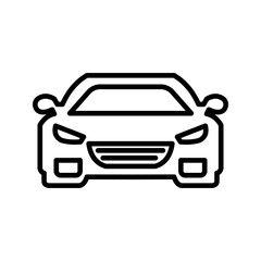 car icon white on background
