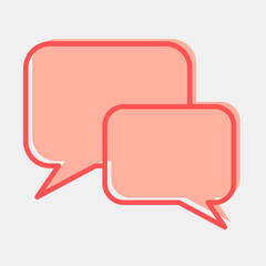 Icon chat. Internet network elements. Icon in two tone style.