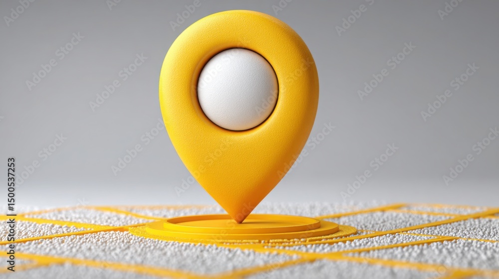 Poster yellow marker highlighting a white egg symbolizing refreshing handoff map to recheck the flow of own