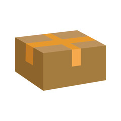Box Shopping and E-commerce Flat Icon