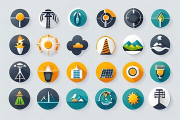 set of icons