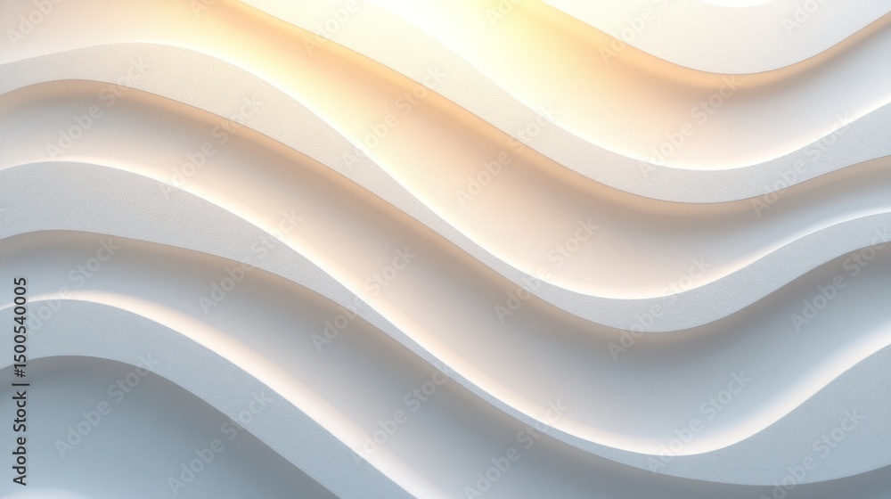 Poster abstract design of light waves with soft highlights.