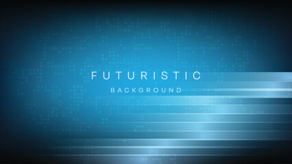 Blue Futuristic Circuit Abstract technology background Hi-tech system concept vector illustration