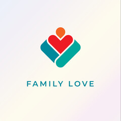 Abstract letter logo with a logodesign text