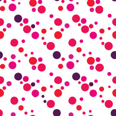 Scattered Colorful Confetti Background for Celebration or Party Decor.  red, blue, and pink folka dot.eps