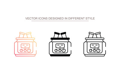 Centrifuge icon design with white background stock illustration
