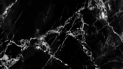 High-resolution close-up of luxurious black emperador marble texture featuring deep ebony base with striking white veining patterns, perfect for premium interior design, architectural surfaces,