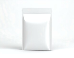 Blank White StandUp Pouch Packaging Mockup Template Design