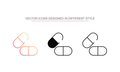 Medicine icon design with white background stock illustration