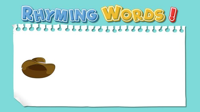 Interactive Rhyming Words Animation for Kids