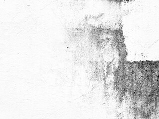 Water Stain on White Concrete Wall Texture Background.