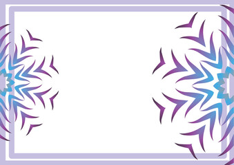 Traditional Indonesian batik for decorating a4 landscape certificate, diploma, announcement, advertisement	