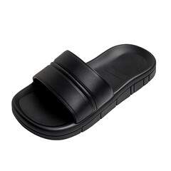 Sleek Slip On Sandals with an Ultra Minimalist Desi Isolated on Transparent Background