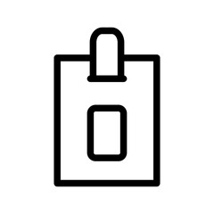 identification card line icon