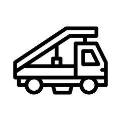 flatbed line icon
