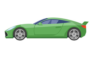 fresh light green sports car design