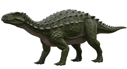 Obraz premium Detailed Rendering of an Ankylosaurian Dinosaur
