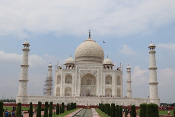 The Taj Mahal is one of the seven wonders on earth. It is on the banks of river Yamuna in Agra in...