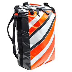 Sleek Waterproof Dry Bag with Futuristic Design Isolated on Transparent Background