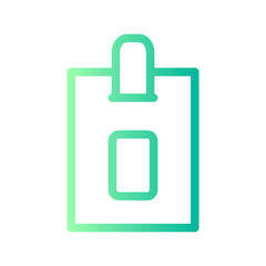 identification card gradient icon