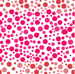 seamless pattern with red circles