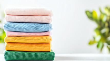 Fresh laundry adds color to daily life, creating vibrant atmosphere in any home