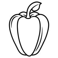 vector illustration of an Capsicum