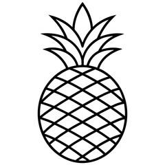 Obraz premium pineapple vector illustration