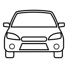 Obraz premium car vector icon